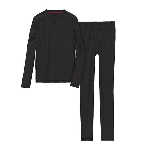 Cuddl Duds Boys SMALL Black Thermal 2-Piece Base Layer Set - Picture 7 of 7